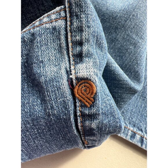 Plugg Jeans Size 34x32 Denim Mid Rise Cotton Classic Fit Medium Wash Denim Retro - Picture 6 of 11